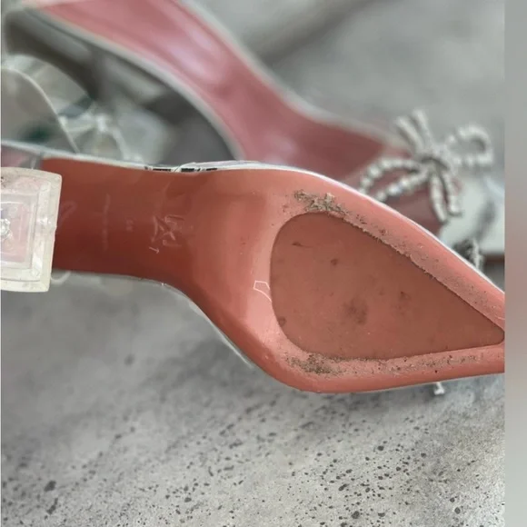 Elegant Silver and Pink Women's Heels - Picture 3 of 7